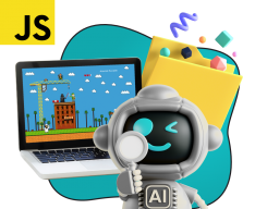 Язык программирования JavaScript + AI. Проектное обучение + геймификация + AI-помощники - КИБЕРшкола программирования для детей, компьютерные курсы для школьников, начинающих и подростков - KIBERone г. Петропавловск - Камчатский