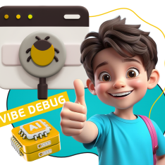 Тестирование & Vibe Debug. Охотники за багами - КИБЕРшкола программирования для детей, компьютерные курсы для школьников, начинающих и подростков - KIBERone г. Петропавловск - Камчатский