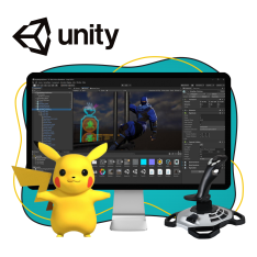 Мир игр на Unity 2D на популярном движке + AI-помощники - КИБЕРшкола программирования для детей, компьютерные курсы для школьников, начинающих и подростков - KIBERone г. Петропавловск - Камчатский