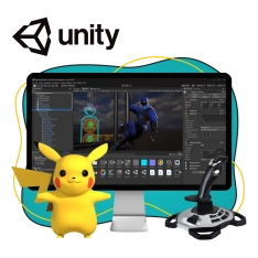 Мир игр на Unity 2D на популярном движке + AI-помощники - КИБЕРшкола программирования для детей, компьютерные курсы для школьников, начинающих и подростков - KIBERone г. Петропавловск - Камчатский