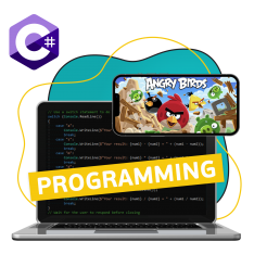 Программирование на C#. Удивительный мир 2D-игр - КИБЕРшкола программирования для детей, компьютерные курсы для школьников, начинающих и подростков - KIBERone г. Петропавловск - Камчатский